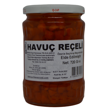 Havuç Reçeli 720 Gr